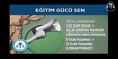 Eğitim Çalışanları Açlık Sınırında