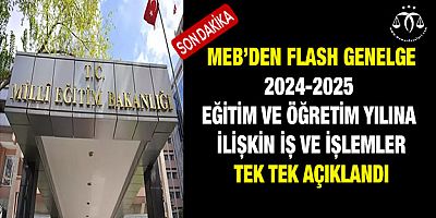 MEB'den Flash Açıklama