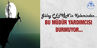 Müdür Yardımcısı Dur Durak Bilmiyor