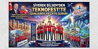 TEKNOFEST'te Şanlıurfa'ya İki Türkiye Derecesi