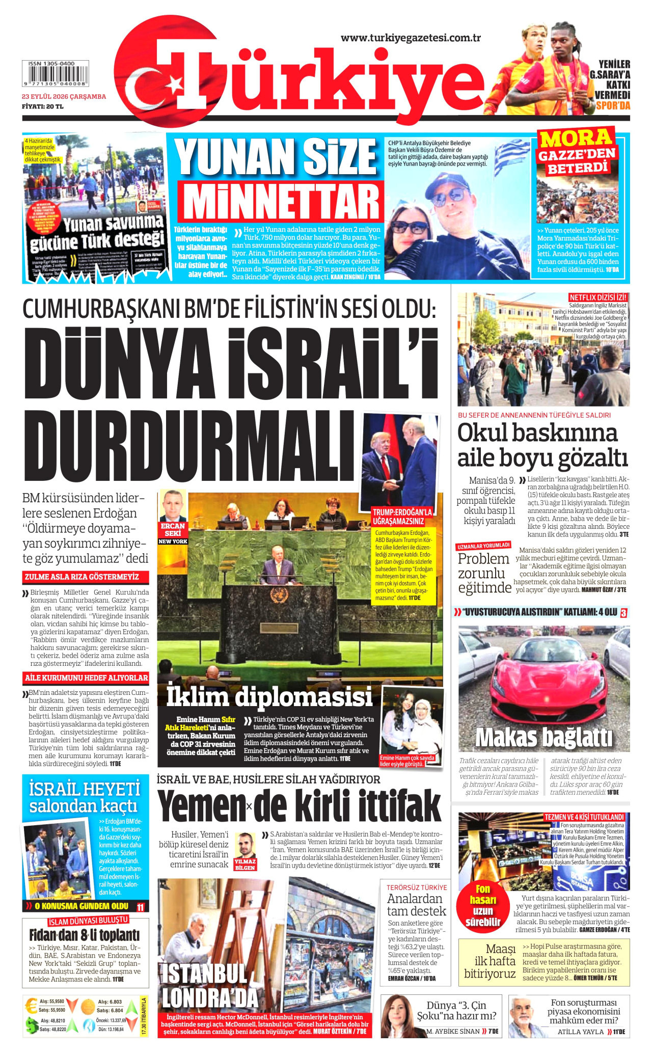 Türkiye Gazetesi Gazetesi gazetesi manşeti